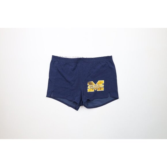 Vtg 80s 90s Womens M Distressed University of Michigan Booty Shorts USA AS IS - Picture 1 of 11